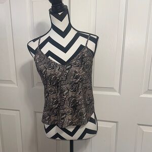 Veronica Beard Snake Print Camisole Top